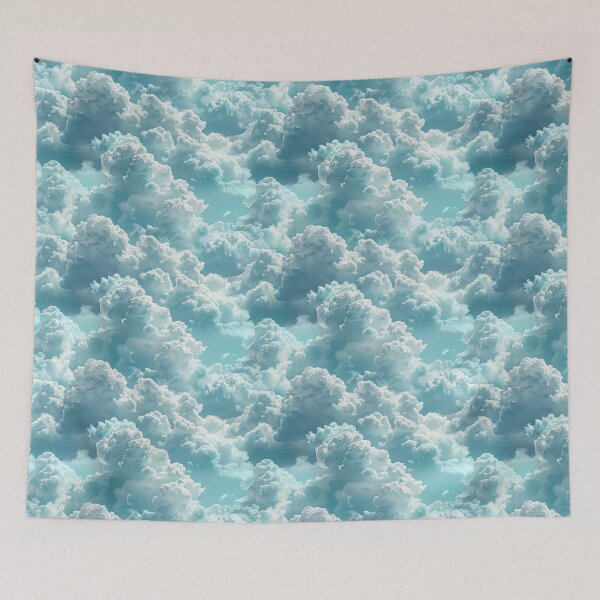 Item preview, Blue Sky Fluffy Clouds Painted designed and sold by NTGUILTY.