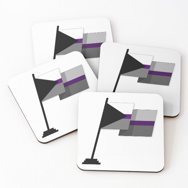 Item preview, Large Waving Flag in Demisexual Pride Flag Colors designed and sold by LiveLoudGraphic.