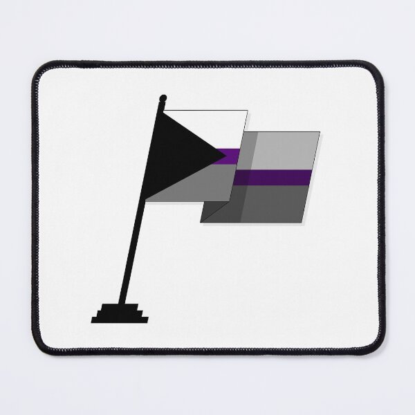 Item preview, Large Waving Flag in Demisexual Pride Flag Colors designed and sold by LiveLoudGraphic.