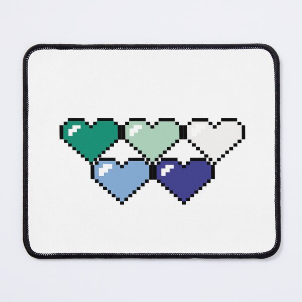 Item preview, Pixel hearts gay pride designed and sold by MahouBoyStudios.