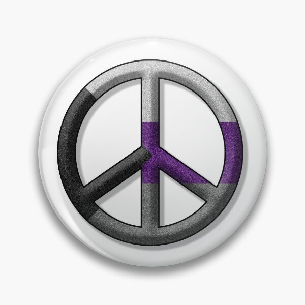 Item preview, Peace Pride design in Demisexual pride flag colors designed and sold by LiveLoudGraphic.