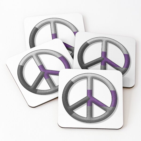 Item preview, Peace Pride design in Demisexual pride flag colors designed and sold by LiveLoudGraphic.