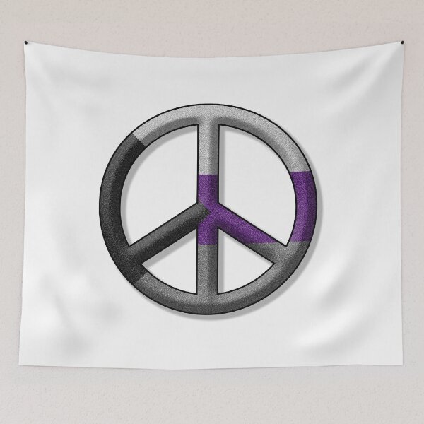Item preview, Peace Pride design in Demisexual pride flag colors designed and sold by LiveLoudGraphic.