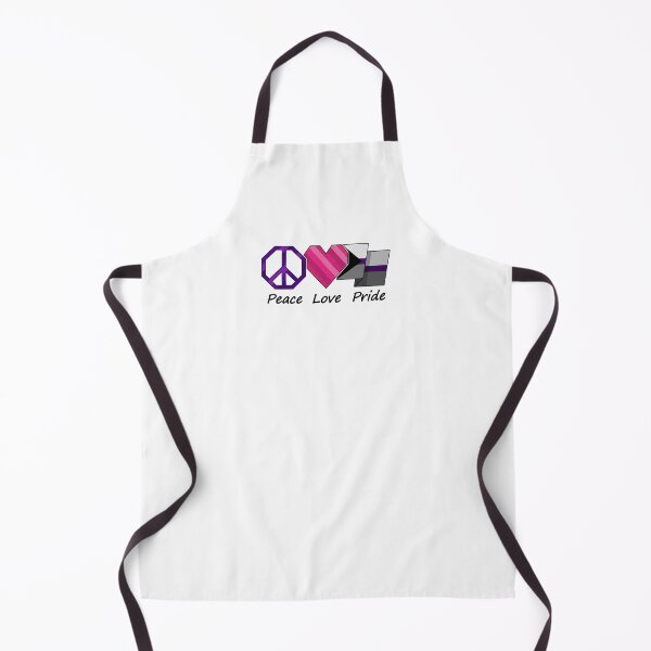 Item preview, Peace, Love, and Pride design in Demisexual pride flag colors designed and sold by LiveLoudGraphic.