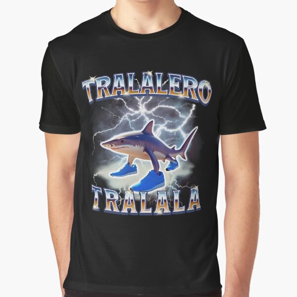 Item preview, Tralalero Tralala Funny Meme Shark Retro Bootleg Memes designed and sold by inkygreenshop.