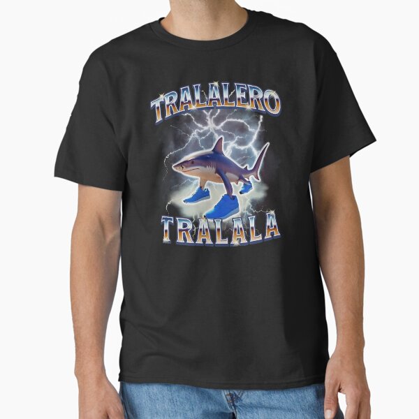 Item preview, Tralalero Tralala Funny Meme Shark Retro Bootleg Memes designed and sold by inkygreenshop.
