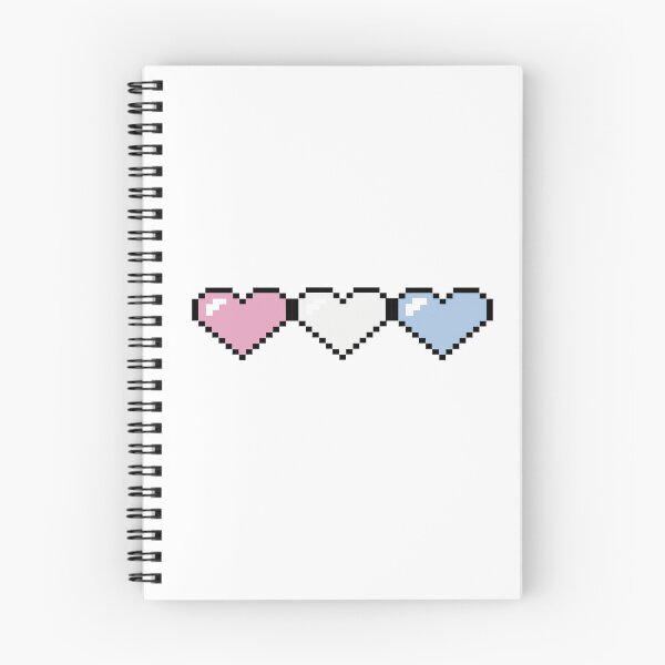 Item preview, Pixel hearts trans pride designed and sold by MahouBoyStudios.