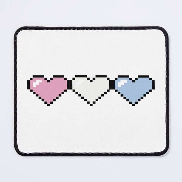 Item preview, Pixel hearts trans pride designed and sold by MahouBoyStudios.