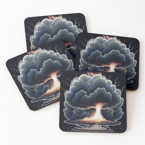 Item preview, Nuclear Bomb Mushroom Cloud designed and sold by AuroraXGreen.