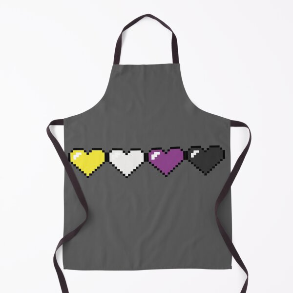 Item preview, Pixel hearts enby pride designed and sold by MahouBoyStudios.