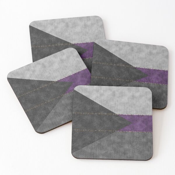 Item preview, Denim Textured Seamless Demisexual Pride Flag Pattern designed and sold by LiveLoudGraphic.