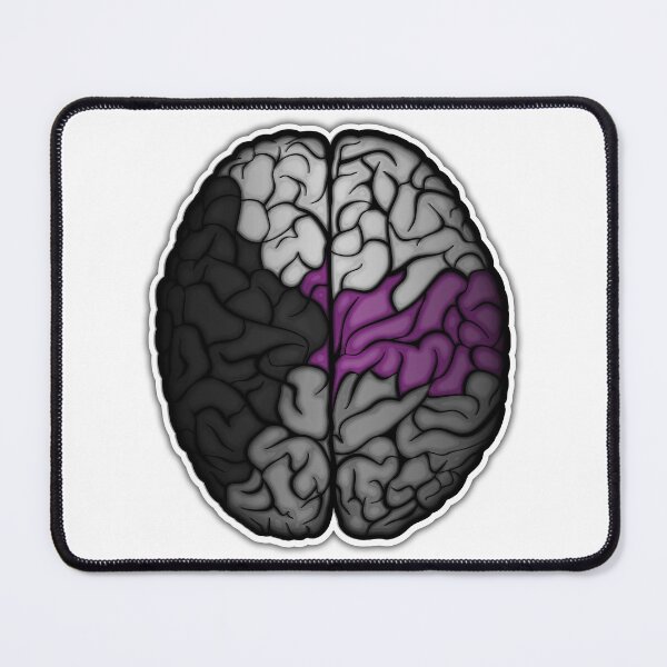 Item preview, Large Demisexual Pride Flag Colored Brain Vector designed and sold by LiveLoudGraphic.
