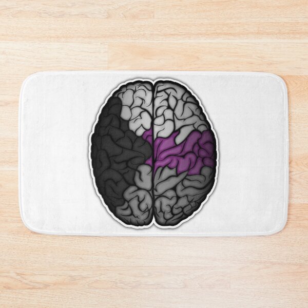 Item preview, Large Demisexual Pride Flag Colored Brain Vector designed and sold by LiveLoudGraphic.