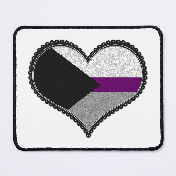 Item preview, Demisexual Decorative Heart in Pride Flag Colors designed and sold by LiveLoudGraphic.