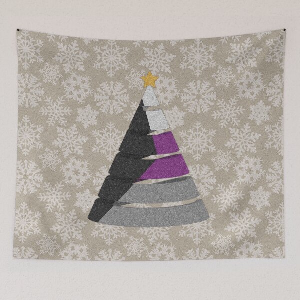 Item preview, Large Spiral Demisexual Pride Flag Christmas Tree Vector designed and sold by LiveLoudGraphic.