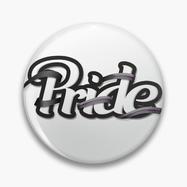 Artikelvorschau, Demisexuelle Stolzflagge, farbiges Band um die Buchstaben des Wortes PRIDE gewickelt entworfen und verkauft von LiveLoudGraphic.