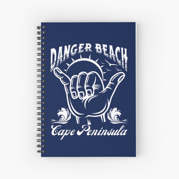 Item preview, Danger Beach Cape Peninsula South Africa Shaka Surf- White designed and sold by SurfingLocales.