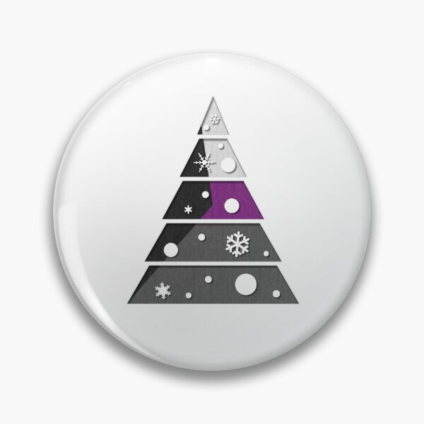 Item preview, Minimalist Christmas Tree in Demisexual Pride Flag Colors designed and sold by LiveLoudGraphic.