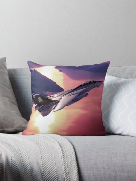 Artikel-Vorschau von F14 Tomcat - Sonnenuntergang über dem Meer, designt und verkauft von CoolCarVideos.
