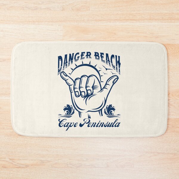 Item preview, Danger Beach Cape Peninsula South Africa Shaka Surf- Navy designed and sold by SurfingLocales.