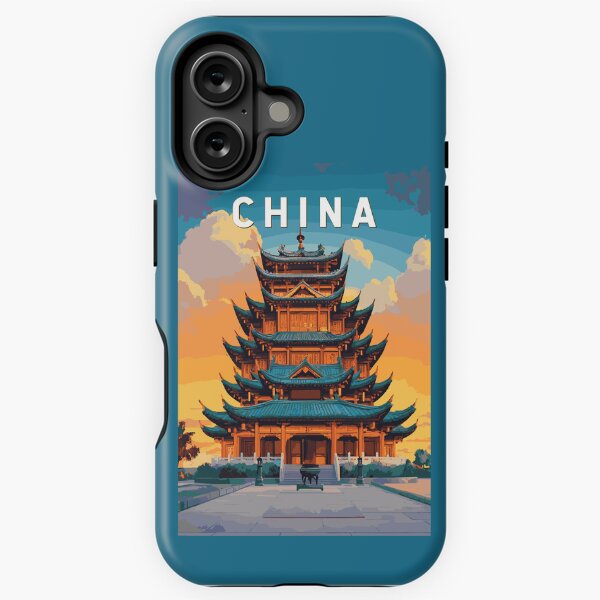 Item preview, China Illustration Travel Art Vintage designed and sold by KrisSidDesigns.