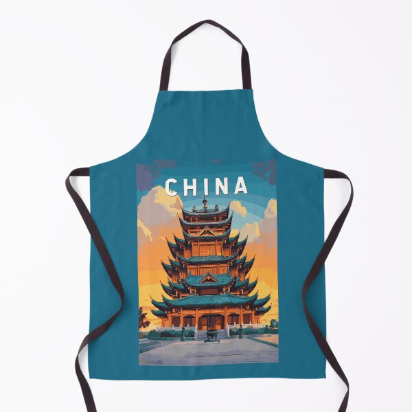 Item preview, China Illustration Travel Art Vintage designed and sold by KrisSidDesigns.