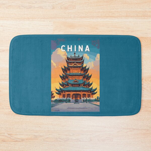 Item preview, China Illustration Travel Art Vintage designed and sold by KrisSidDesigns.