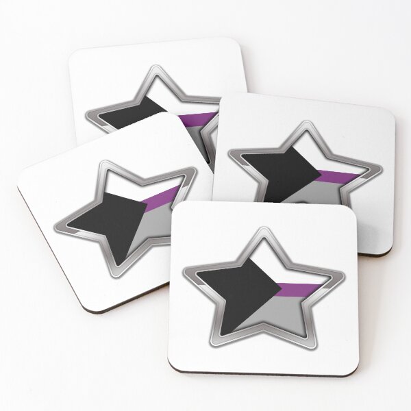 Item preview, Large Demisexual Pride Flag Colored Star with Chrome Frame designed and sold by LiveLoudGraphic.