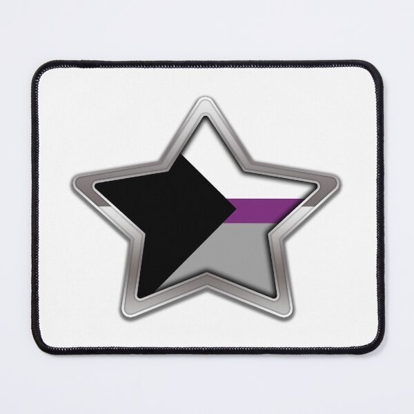 Item preview, Large Demisexual Pride Flag Colored Star with Chrome Frame designed and sold by LiveLoudGraphic.