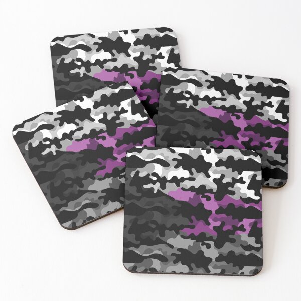 Item preview, Seamless Repeating Camouflage Textured Demisexual Pride Flag Pattern designed and sold by LiveLoudGraphic.