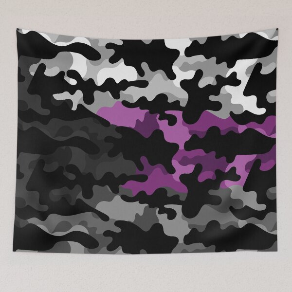 Item preview, Seamless Repeating Camouflage Textured Demisexual Pride Flag Pattern designed and sold by LiveLoudGraphic.