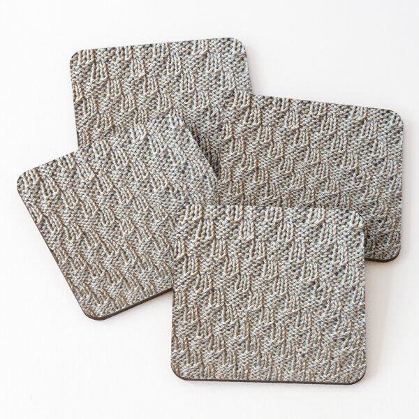 Item preview, tan diagonal tan blocks designed and sold by thebentknitter.