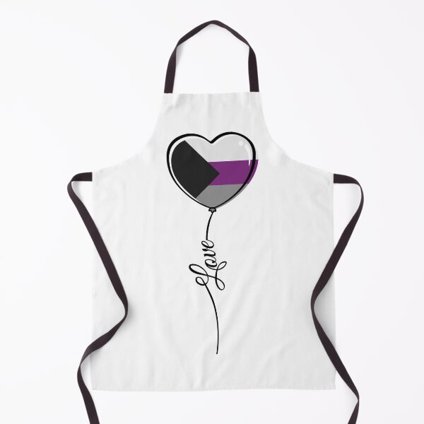 Item preview, Demisexual Pride Minimalist Heart Balloon with Love designed and sold by LiveLoudGraphic.