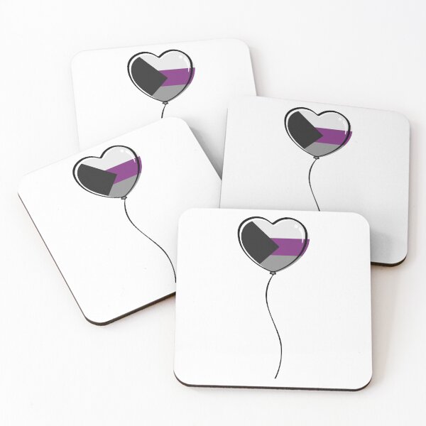 Item preview, Demisexual Pride Minimalist Heart Balloon designed and sold by LiveLoudGraphic.