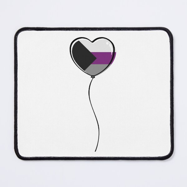 Item preview, Demisexual Pride Minimalist Heart Balloon designed and sold by LiveLoudGraphic.