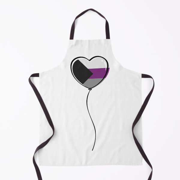 Item preview, Demisexual Pride Minimalist Heart Balloon designed and sold by LiveLoudGraphic.