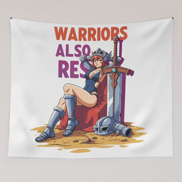 Item preview, Warrior Rest in Glory, warriors also rest. designed and sold by JonelleTshirts.