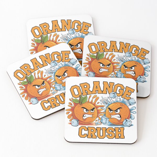 Item preview, Orange Crush - cartoonish oranges with exaggerated expressions designed and sold by SplashPixel.
