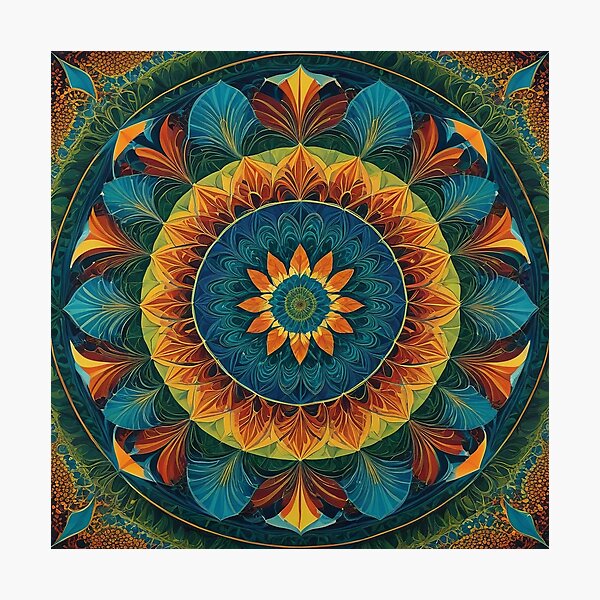 Artikelvorschau, Psychedelisches Mandala mit hypnotischen Farben entworfen und verkauft von HLPsychDesigns.