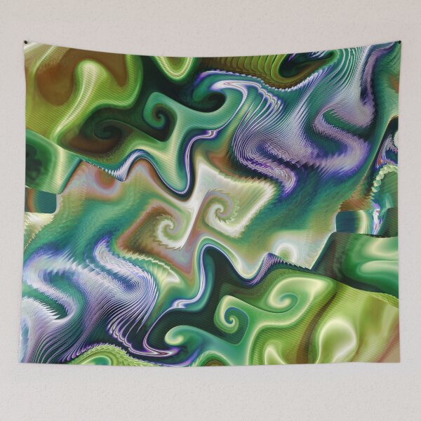 Item preview, Veridian Flow: The Whispering Currents of Psychedelic Swirl designed and sold by bloorose.