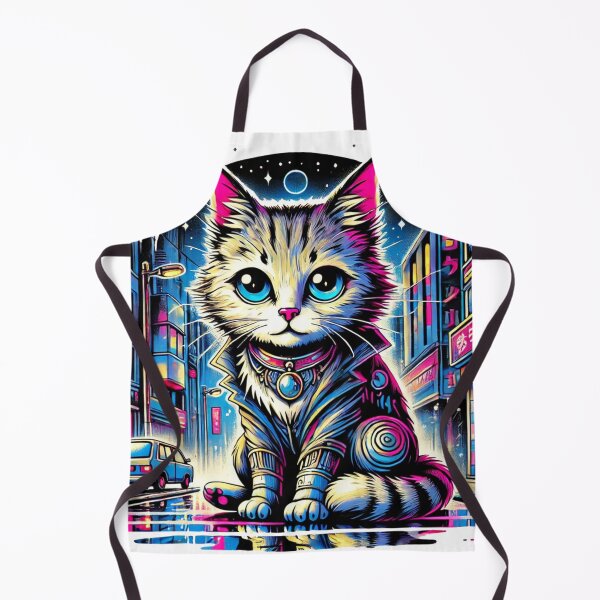 Item preview, Cool Neon Stray Cat designed and sold by JonelleTshirts.
