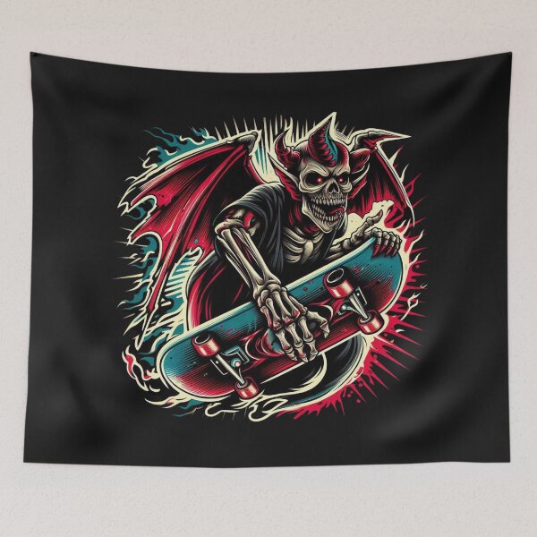 Item preview,  Infernal Skater designed and sold by Metalborne.