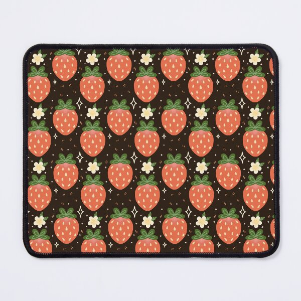 Item preview, Strawberry Patch on Brown designed and sold by WyrdandWoven.