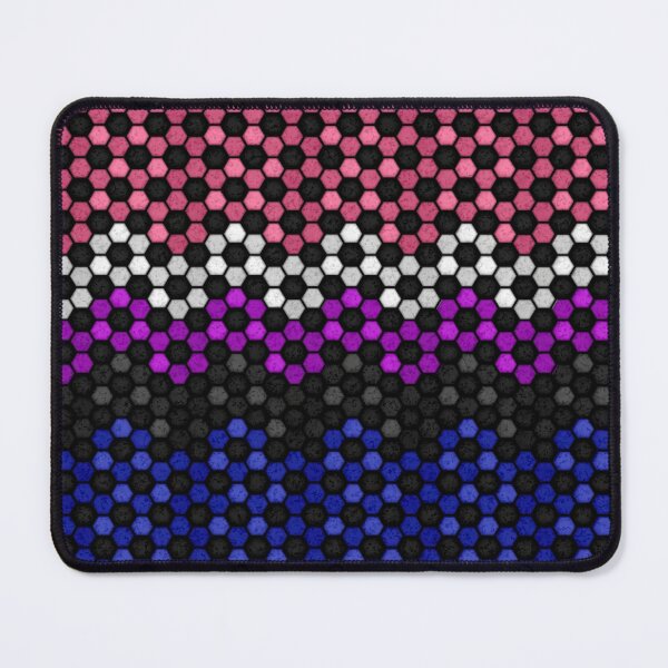 Item preview, Seamless Football Pattern in Gender Fluid Pride Flag Colors designed and sold by LiveLoudGraphic.