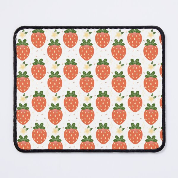 Item preview, Strawberry Patch on white designed and sold by WyrdandWoven.