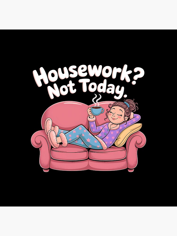 Thumbnail 4 of 4, Pillow, April 7th National No Housework Day designed and sold by MartaDreamCraft.