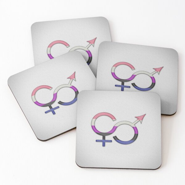 Item preview, Gender Fluid Symbol in Pride Flag Colors designed and sold by LiveLoudGraphic.