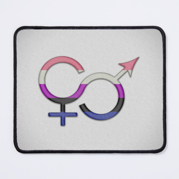 Item preview, Gender Fluid Symbol in Pride Flag Colors designed and sold by LiveLoudGraphic.