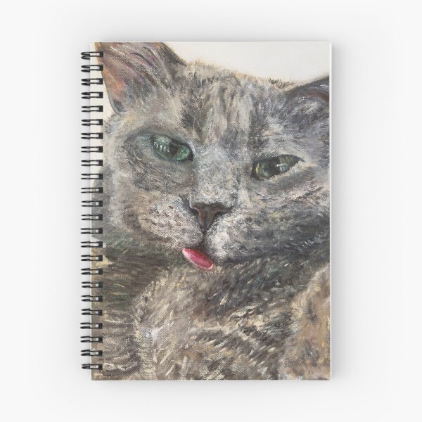 Item preview, Gato tigre gris azul ruso designed and sold by Lori Roscup.