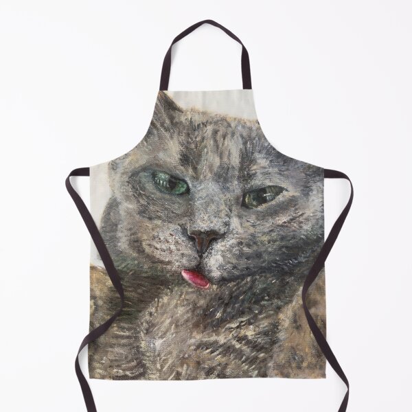 Item preview, Russian Blue Gray Tiger Cat designed and sold by Lori Roscup.